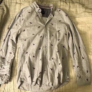 Chocolate Bunny Button Down Shirt